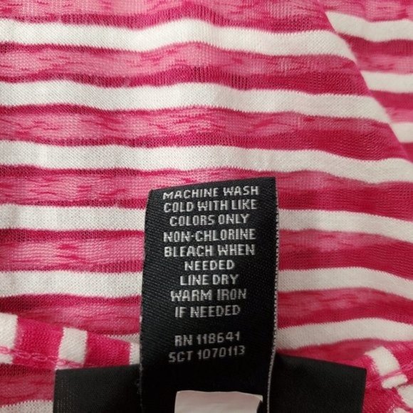Lane Bryant Pink‎ Stripe Top Plus Size 22/24 - Picture 6 of 6